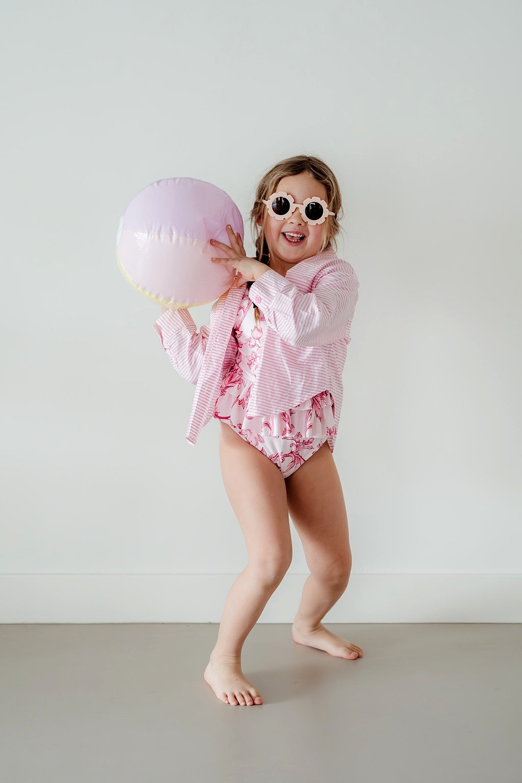 Swimsuit Girl Floral Pink PRE ORDER
