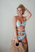 Swimsuit Blue Floral