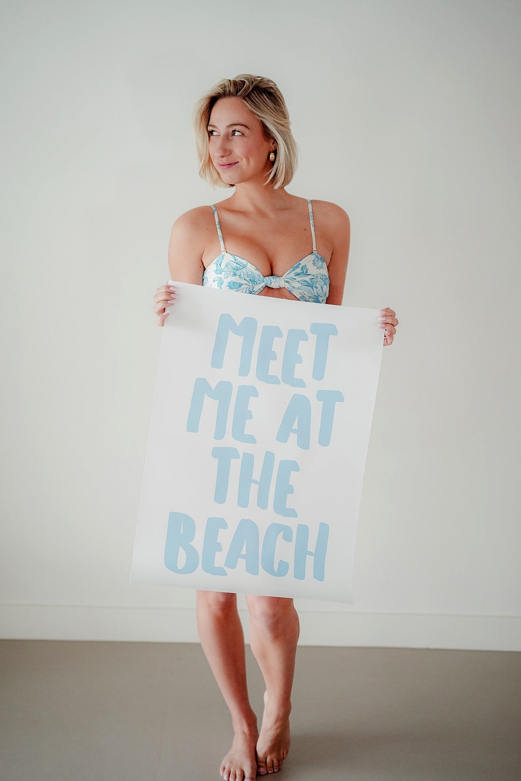 Matching set Floral blue